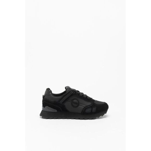 Colmar Black Leather Athletic Men's Sneakers